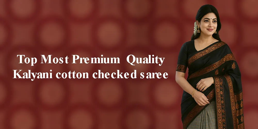 Kalyani Cotton Checked Sarees