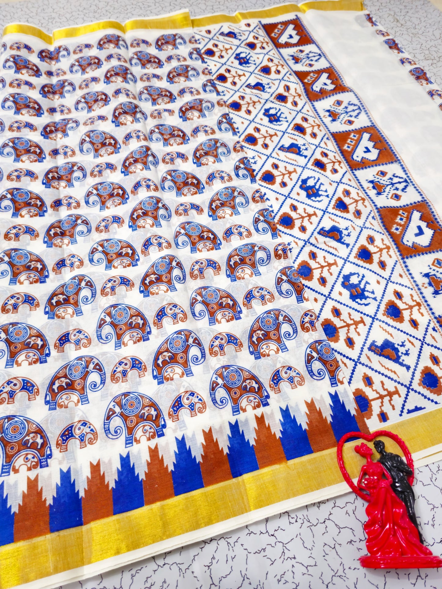 PRINTED WORK Kerala COTTON SAREES