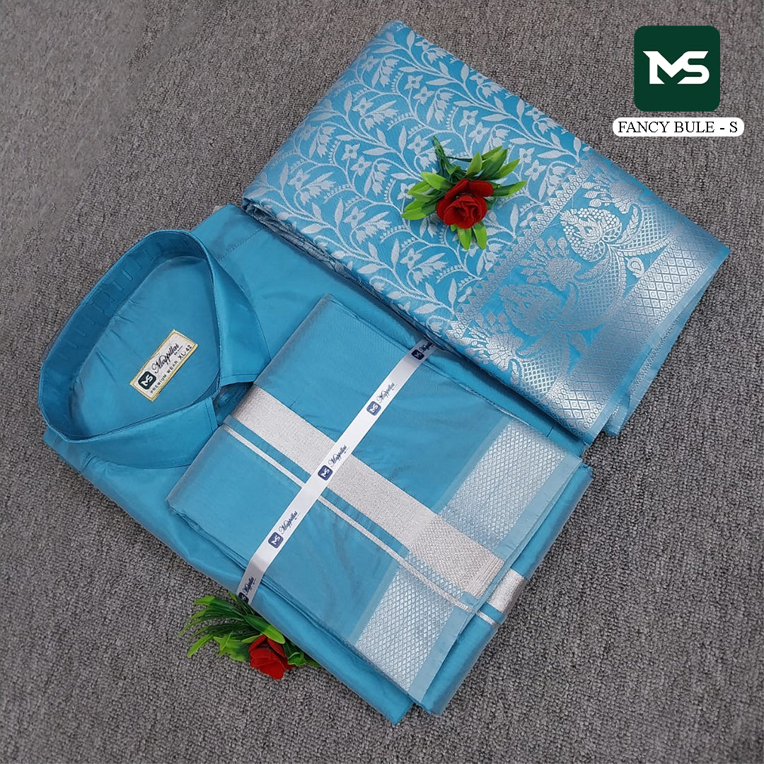 Royal Couple Combo - Fancy Blue Silver