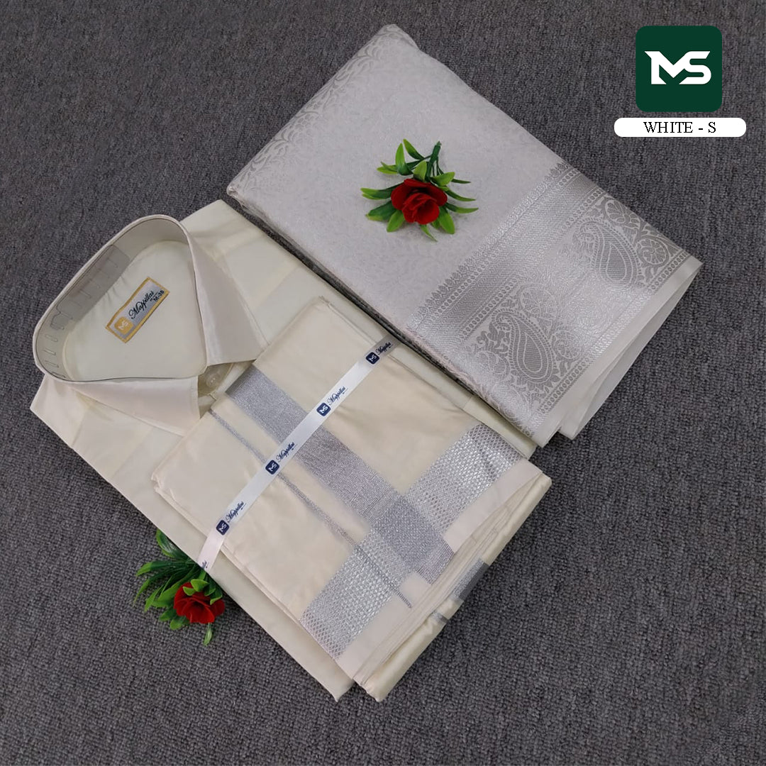 Royal Couple Combo - White silver