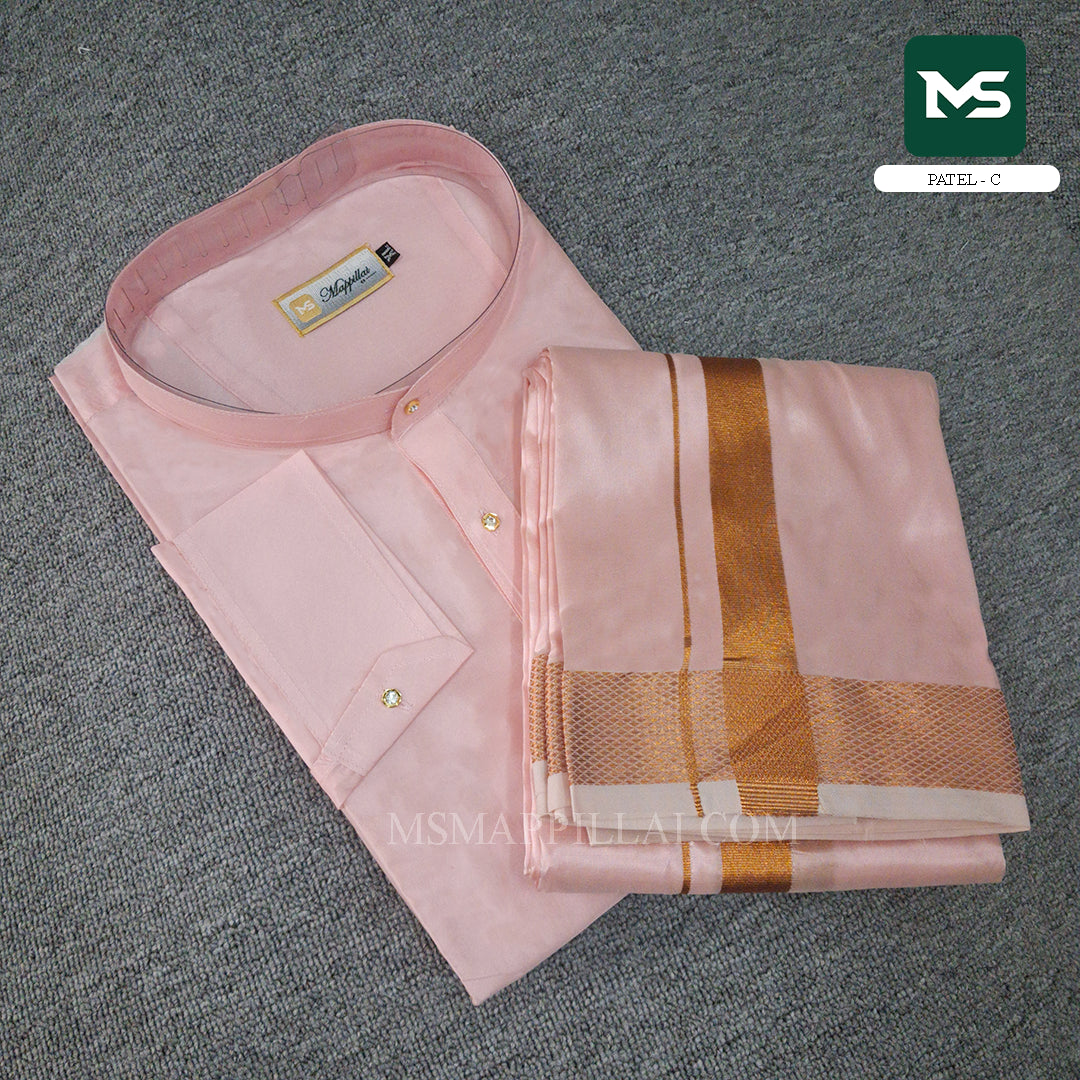 Royal Kurta Dhoti set Patel - Copper