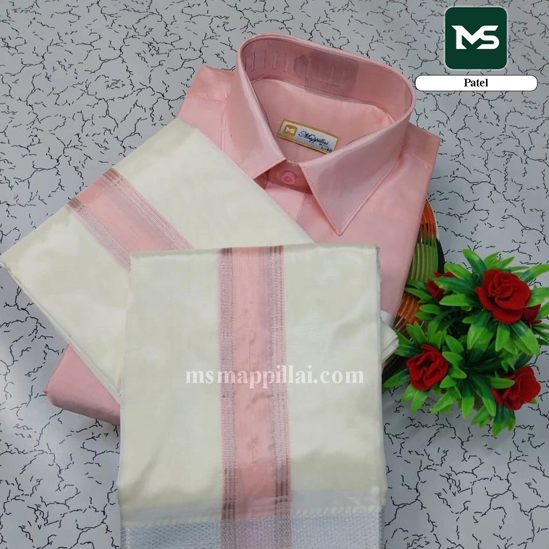 Royal Fancy Border Shirt and Dhoti - Patel