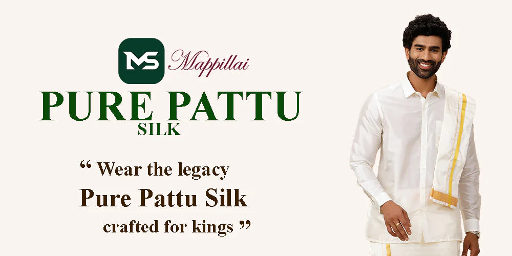 Pure Pattu Silk Shirt and dothi