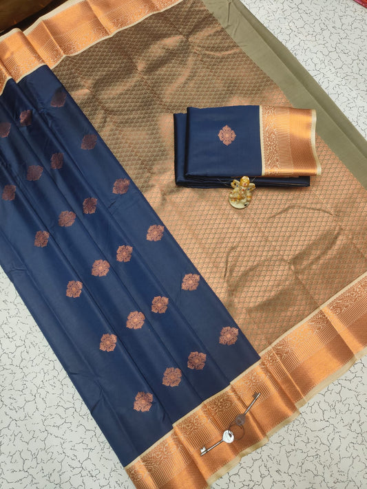 MANGALYAM KORVAI KOTTANJI TANA SOFT SILK SAREE 23/29
