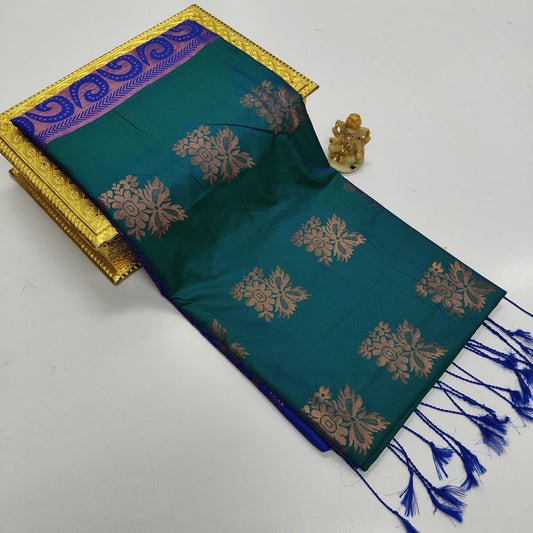 ARANI SOFT SILK WITH EMBOSSED WEDDING SAREES