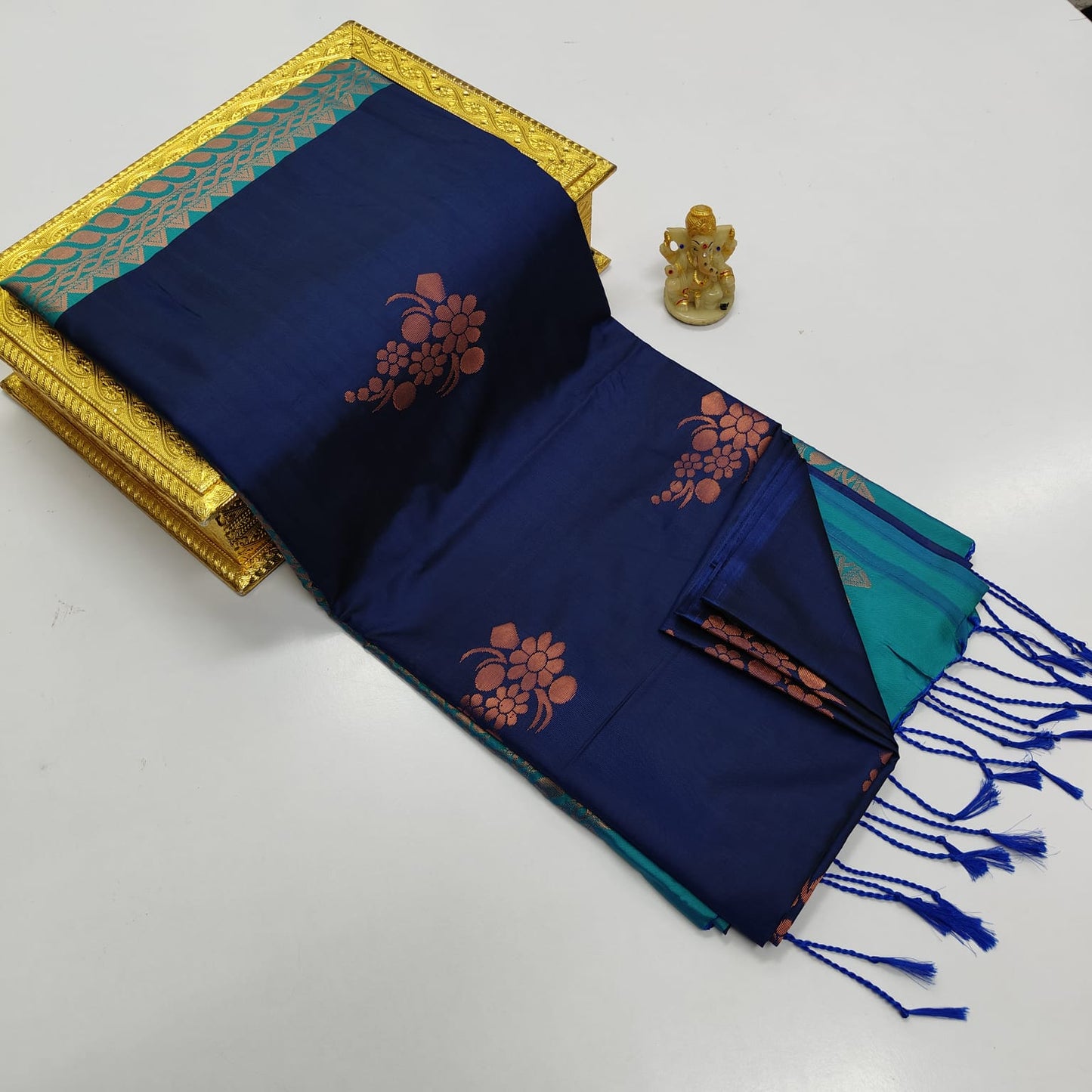 ARANI SOFT SILK WITH EMBOSSED WEDDING SAREES