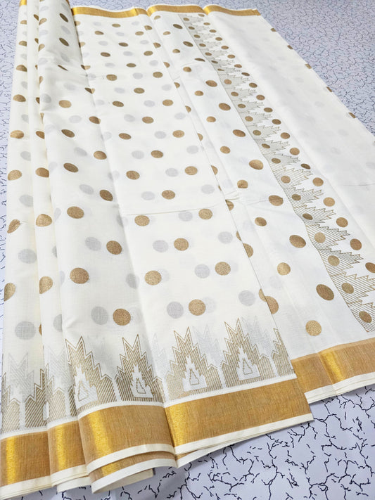 PRINTED WORK Kerala COTTON SAREES