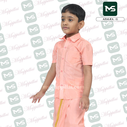Kutti Mappillai for kids Shirt and Dhoti Azalea